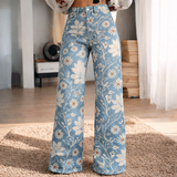 Pantalon Fluide Femme Floral