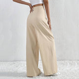 Pantalons pour femmes : Cora | Pantalon Fluide Femme Taille Haute avec Plis in van Seroa
