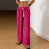 skirts : Alma | Pantalon Large Femme en Coton Élégant in Rose vif van Seroa