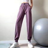 other : Amanda | Pantalon de Sport Élastique Femme in Violet van Seroa
