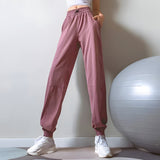 other : Amanda | Pantalon de Sport Élastique Femme in Rose van Seroa