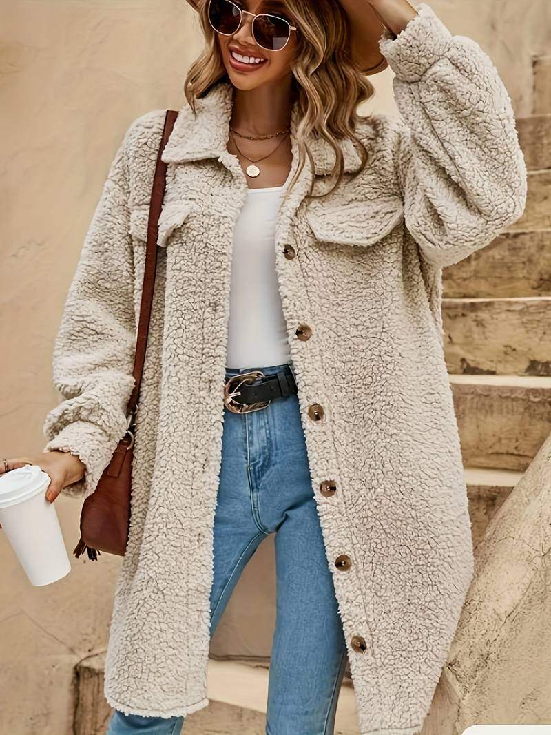 Pardessus Femme Chic d'Été Crème 0