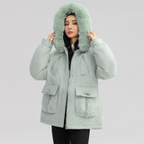 Parka Femme Élégante en Fourrure 2