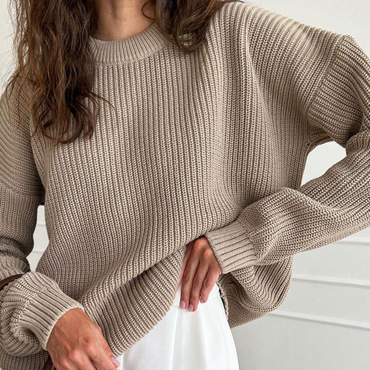 Pull Ample Femme Chic en Maille 0