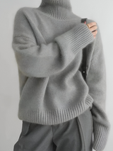 Ember | Pull Cachemire Femme Col Roulé Élégant