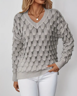 Pull Classique Femme Col en V 1