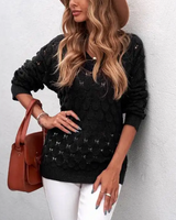 Pull Classique Femme Col en V 3