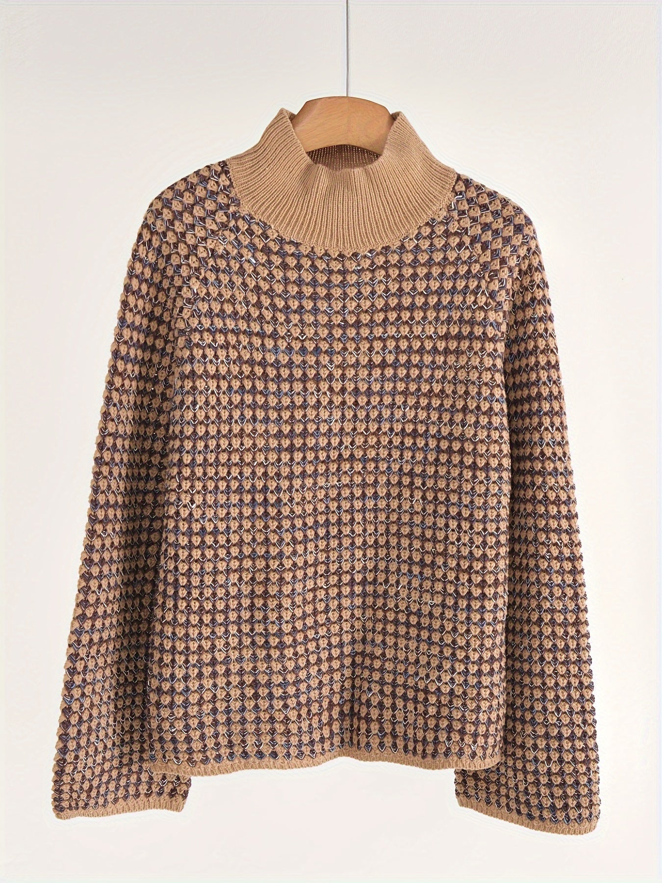 Pull Col Roulé Femme Élégant Décontracté 6