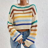 Pull Court Rayé pour Femme 0