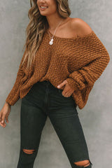 Pull Élégant à Épaules Dénudées Femme 10