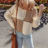 Pull Femme Ample Patchwork Confortable 3