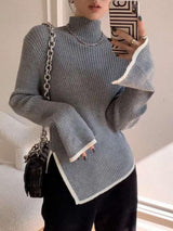 Pull Femme Asymétrique Chic Moderne 5