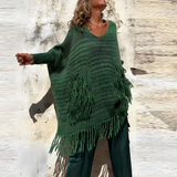 Pull Femme Bohème à Franges Décontracté 2