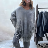 Pull Femme Bohème à Franges Décontracté 3