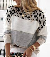 Pull Femme Chic Léopard Confortable 2