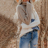 Pull Femme Col Montant Élégant et Confortable 2