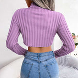 Pull Femme Col Roulé Long Asymétrique 4