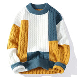 Pull Femme Color Block Élégant Casual 1