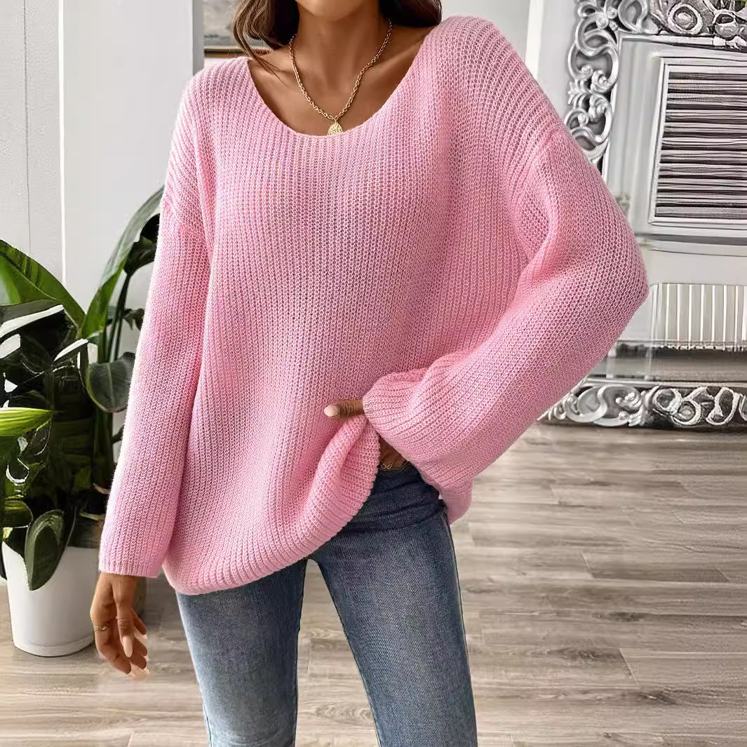 Pull Femme Confortable Encolure Large 1