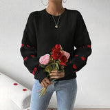 Pull Femme Décontracté à Col Rond 0