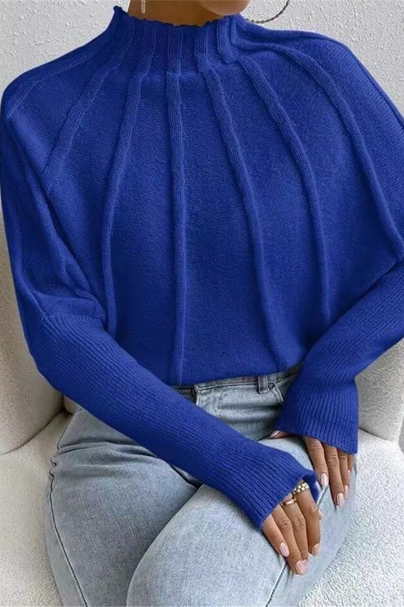 Pull Femme Décontracté à Demi-Col Roulé 5