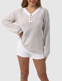 Pull Femme Décontracté à Rayures Maille Mode Féminine