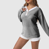 Pull Femme Décontracté à Rayures 4