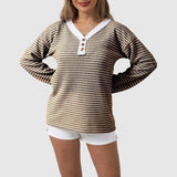 Pull Femme Décontracté à Rayures 5