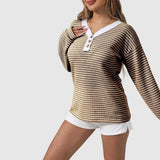 Pull Femme Décontracté à Rayures 6