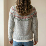 Pull Femme Douillet Rétro Scandinave Multicolor