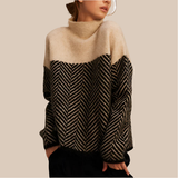 Pull Femme Doux à Col Roulé Élégant 1