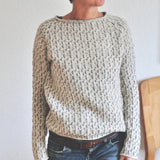 Pull Femme Élégant Col Bateau Gris 1