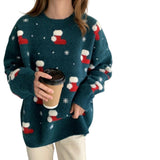 Pull Femme Élégant Col Rond Hiver 2