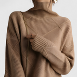Valerie | Pull Femme Élégant Col Roulé Chic