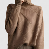 Valerie | Pull Femme Élégant Col Roulé Chic