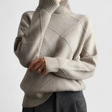 Valerie | Pull Femme Élégant Col Roulé Chic