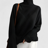 Valerie | Pull Femme Élégant Col Roulé Chic