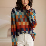 Pull Femme Élégant Col Roulé Léger 0