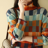 Pull Femme Élégant Col Roulé Léger 1