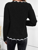 Pull Femme Élégant Col V Décontracté 8