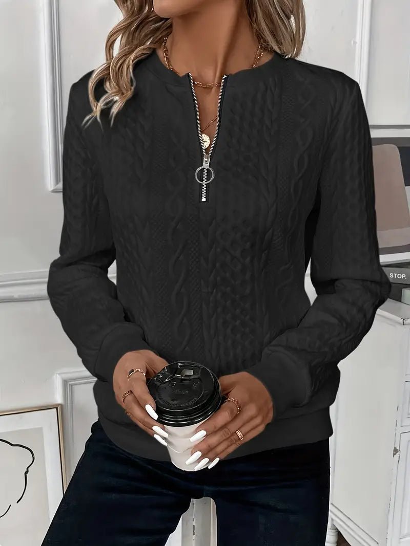 Pull Femme Élégant à Col Rond Moderne 2