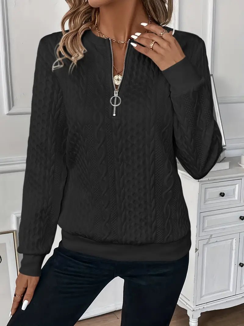 Pull Femme Élégant à Col Rond Moderne 8