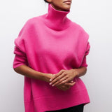 Pull Femme Élégant à Col Roulé 1