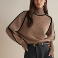 Damski sweter z golfem dzianinowy kolekcja jesienna