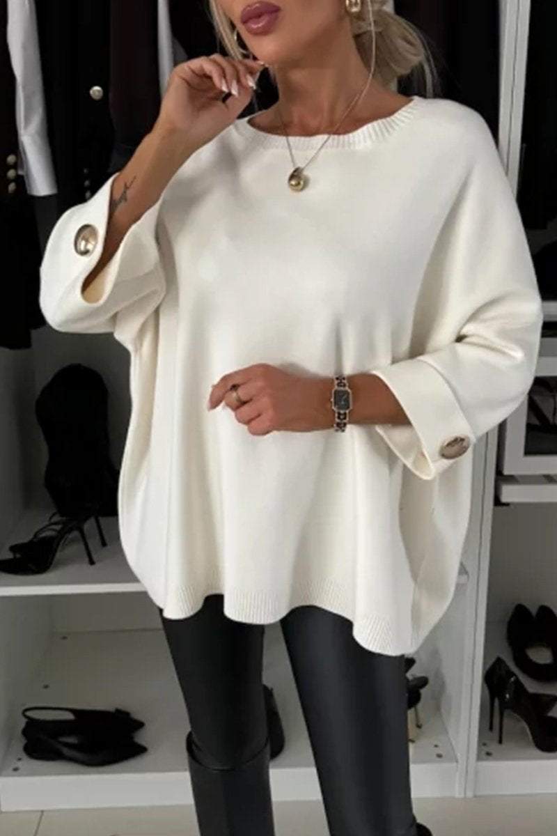 Pull Femme Élégant à Détails Boutonnés 1