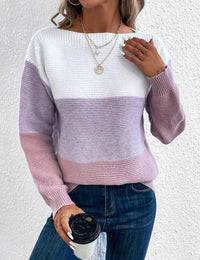 Pull Femme à Rayures Multicolor Autumn Collection