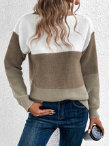 Pull Femme Élégant à Rayures Multicolore 4