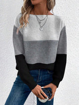 Pull Femme Élégant à Rayures Multicolore 5