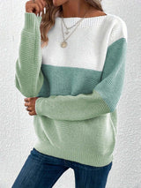 Pull Femme Élégant à Rayures Multicolore 6
