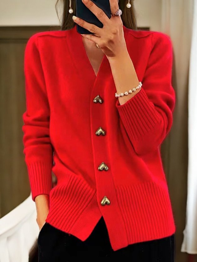 Pull Femme Élégant en Laine Long Manches 2